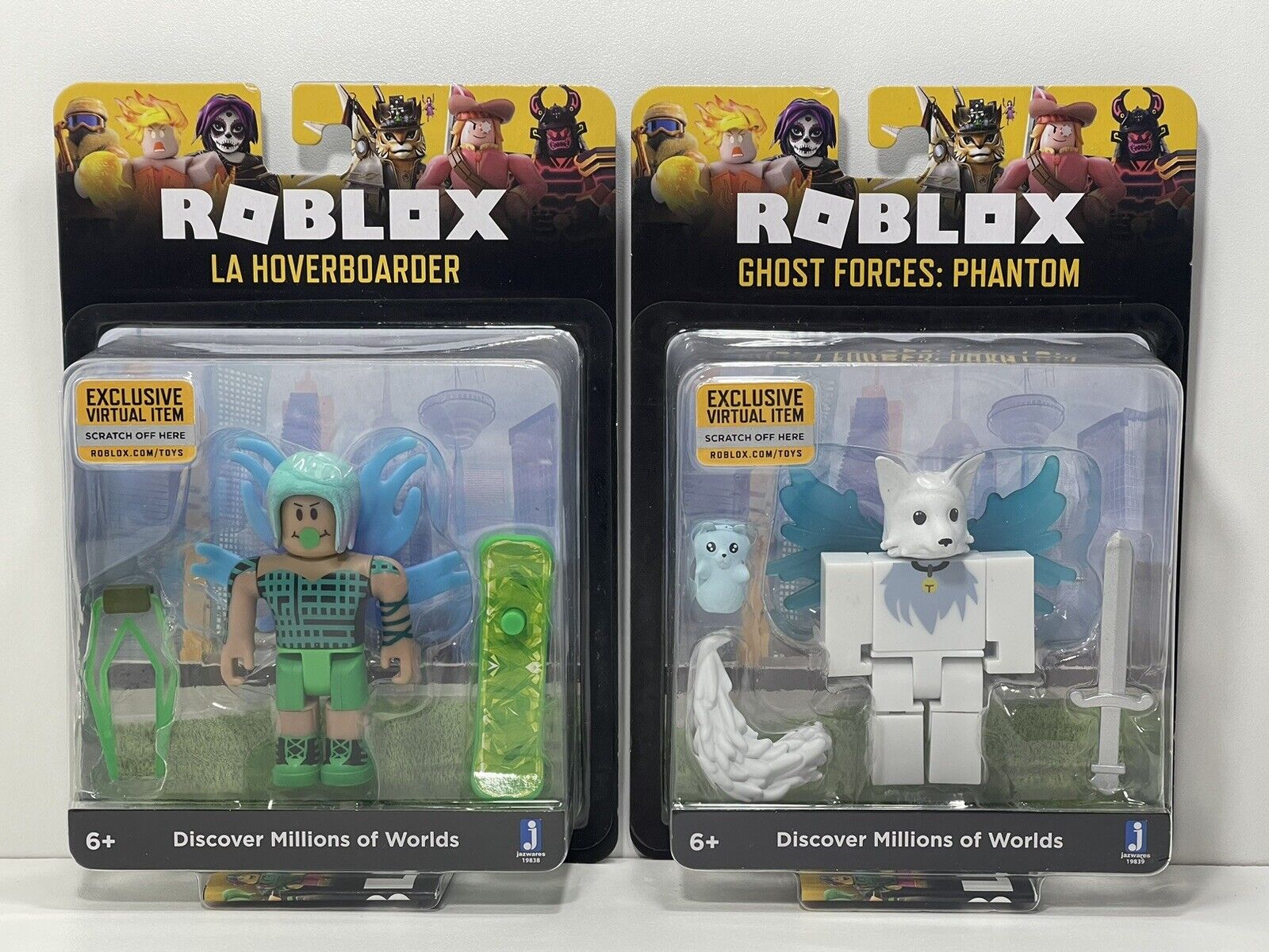 Roblox Phantom Forces Ghost Figure NEW Sealed RARE 3 Toy Mix & Match Parts  CODE