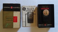 GENERAL ELECTRIC MASCOT II 2 EXPOSURE METER TYPE PR-35 with Box and Manual