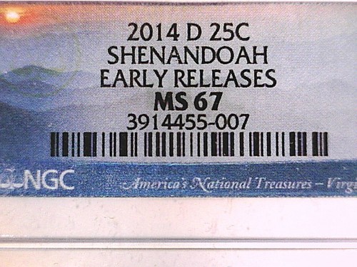 Shenandoah NP 2014 D Washington Quarter NGC MS 67 3914455-007 - Picture 3 of 3