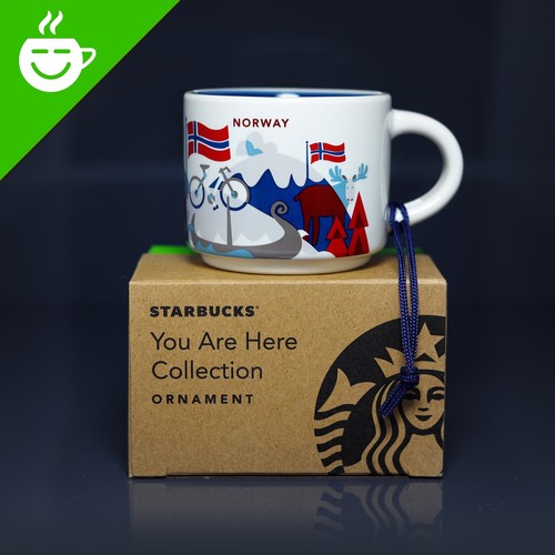 » STARBUCKS City Mug » NORWAY Ornament « Espresso Tasse YOU ARE HERE YAH «