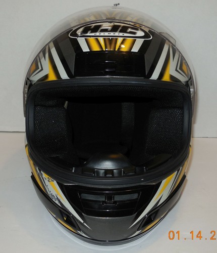 HJC CS-12 Format Motorcycle Helmet Yellow SZ S Small Snell DOT Approved - 第 2/8 張圖片