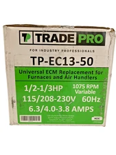 TRADEPRO Universal ECM Replacement Motor for Furnaces, Air Handlers TP-EC13-50