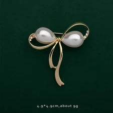 Vintage Brooch Enamel Pin Pearls Vintage Flower Brooch Plant Animal Insect Fruit