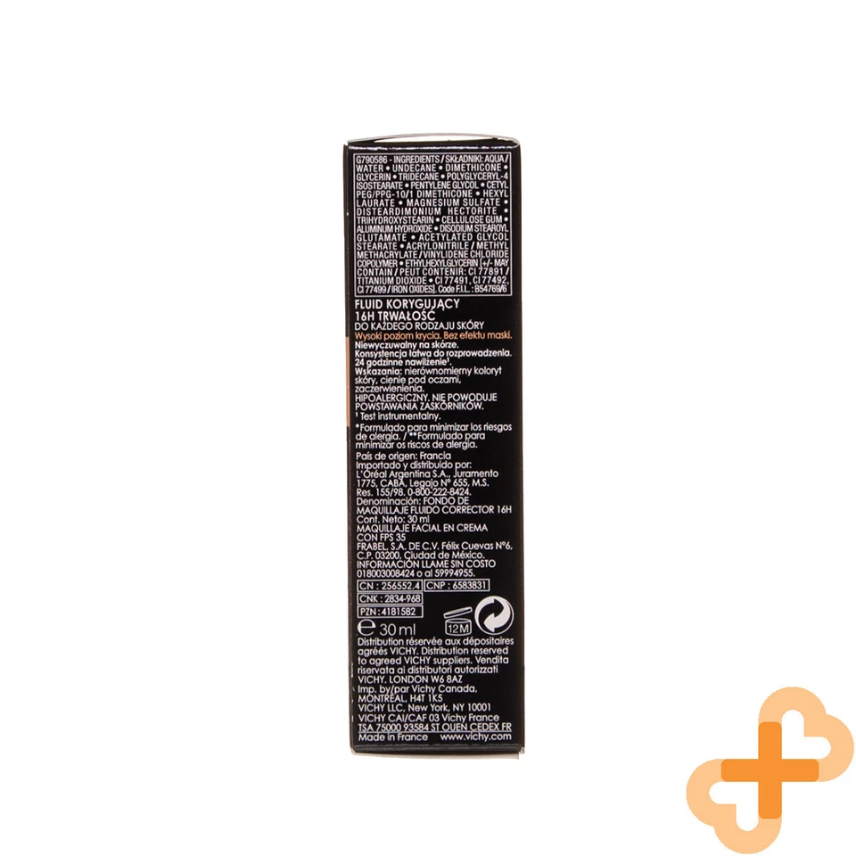 Vichy Demablend Fluid Corrective Foundation 16HR 30ml SPF35 Colour Gold 45 - Image 2 of 4