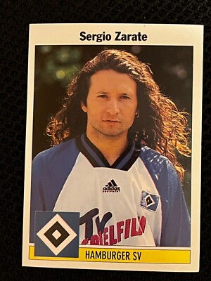 STICKER PANINI BUNDESLIGA FUSSBALL ' 95 SERGIO ZARATE HAMBURGER # 200 NEU