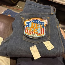 Vintage DEE CEE Washington Style Jeans Dark Blue Denim 27X32 Flare Bell Bottom