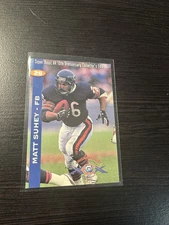 1995 Kemper MATT SUHEY Chicago Bears Super Bowl XX Anniversary Card