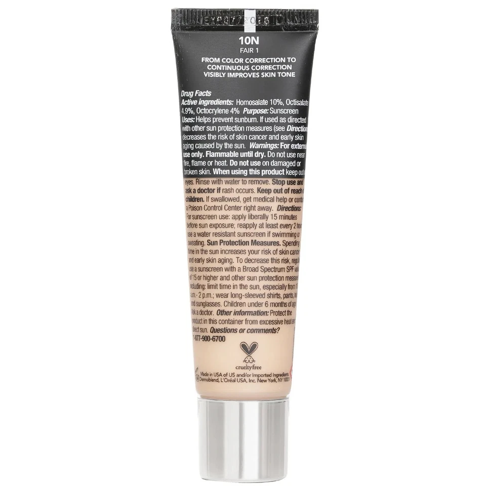 Dermablend Continuous Correction(TM) CC Cream SPF 50 - # 30N Light 2  30ml/1oz - Image 4 of 4