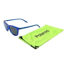 Polaroid KIDS PLD8027/S PJP-M9 47mm Clear Blue w/Grey Polarized Lens Sunglasses