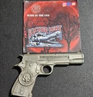 Donald Trump 45ca pistol 3oz .999 fine Silver art bar