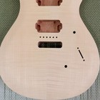 DIY PRS Electric Guitar Kit  Flamed Maple Top Tremolo System Bird Inlay CR part — photo 10