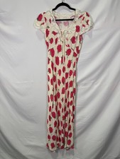 Rixo x RTR Pink Amari Midi Dress Size S with Stains