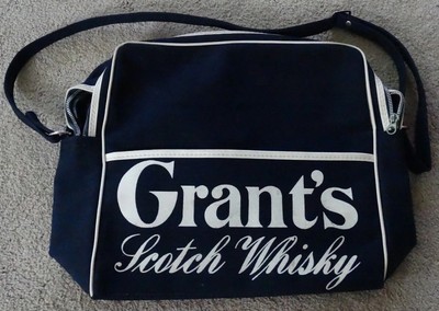 Grant's Scotch Whiskey Vintage Navy White Shoulder Bag