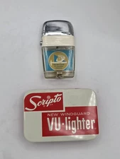 Rare Scripto Telephone Planned Homes Lighter With Tin Box and Instructions