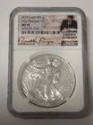 2019 $1 Silver Eagle Ronald Reagan Facsimile Signed NGC MS70 Early Releases