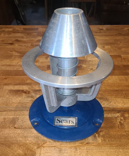 Vintage Sears Small Bench Top Mountable Bubble Wheel - Tire Balancer