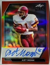 2026 Leaf Metal Art Monk Auto Autograph Prismatic Orange On Card #d 5/8