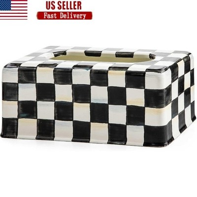 Elegant Tissue Box Cover Farmhouse Decor Unique Storage Solution Home Accessory