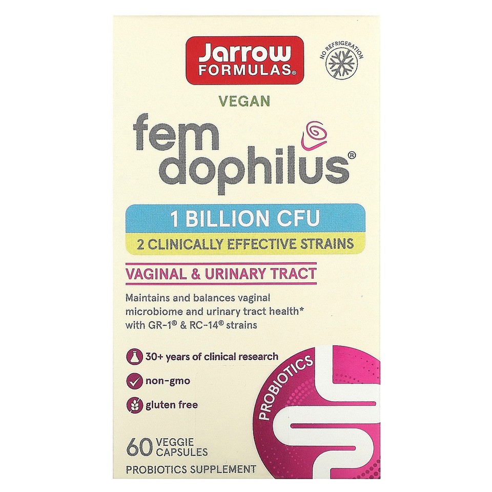 Vegan Fem Dophilus, 1 Billion CFU , 60 Veggie Capsules