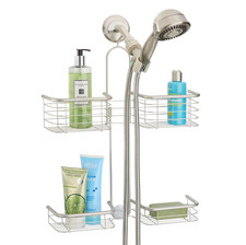 Organizador de Ducha Estantes Colgantes - Forma XL Caddy Rack, Sin Taladro, Resistente al Óxido