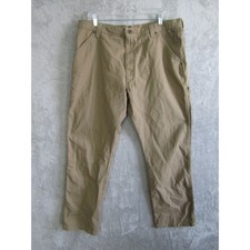 Wrangler Mens Tan Carpenter Pants 40x32 Cotton Elastane Work Utility