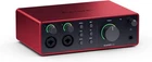 Focusrite Scarlett 4i4 gen4 4-In/4-Out USB Audio Interface Red New