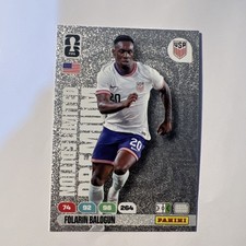 Folarin Balogun FIFA WORLD CUP 2026 PREMIUM LIMITED EDITION Karte. Neu