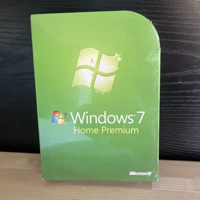New! Microsoft Windows 7 Home Premium English 32 & 64 Bit DVD’s SEALED BOX - image 1 of 4