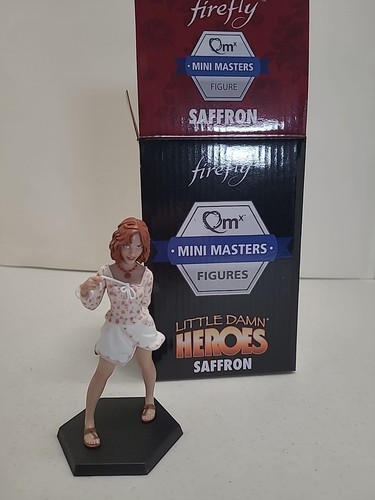 QMx FIREFLY MINI MASTERS AZAFRÁN Little Damn Heroes Figura Estatua Nueva Caja Abierta - Imagen 1 de 9