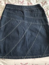 Cotton Traders Women's Navy Blue Denim Skirt size 18