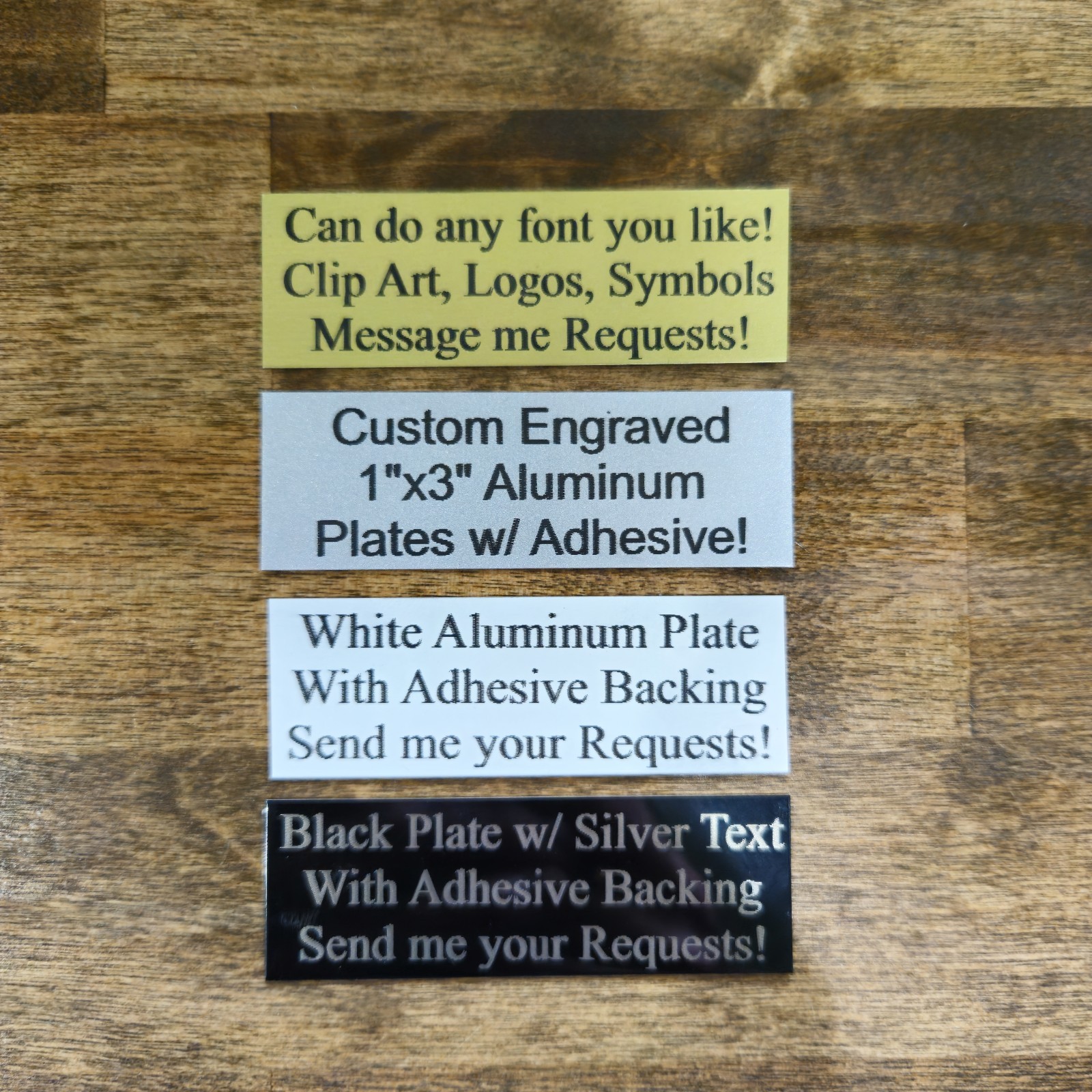 1x3 Custom Aluminum Nameplate Display Case Home Business Decor Sign Outdoor