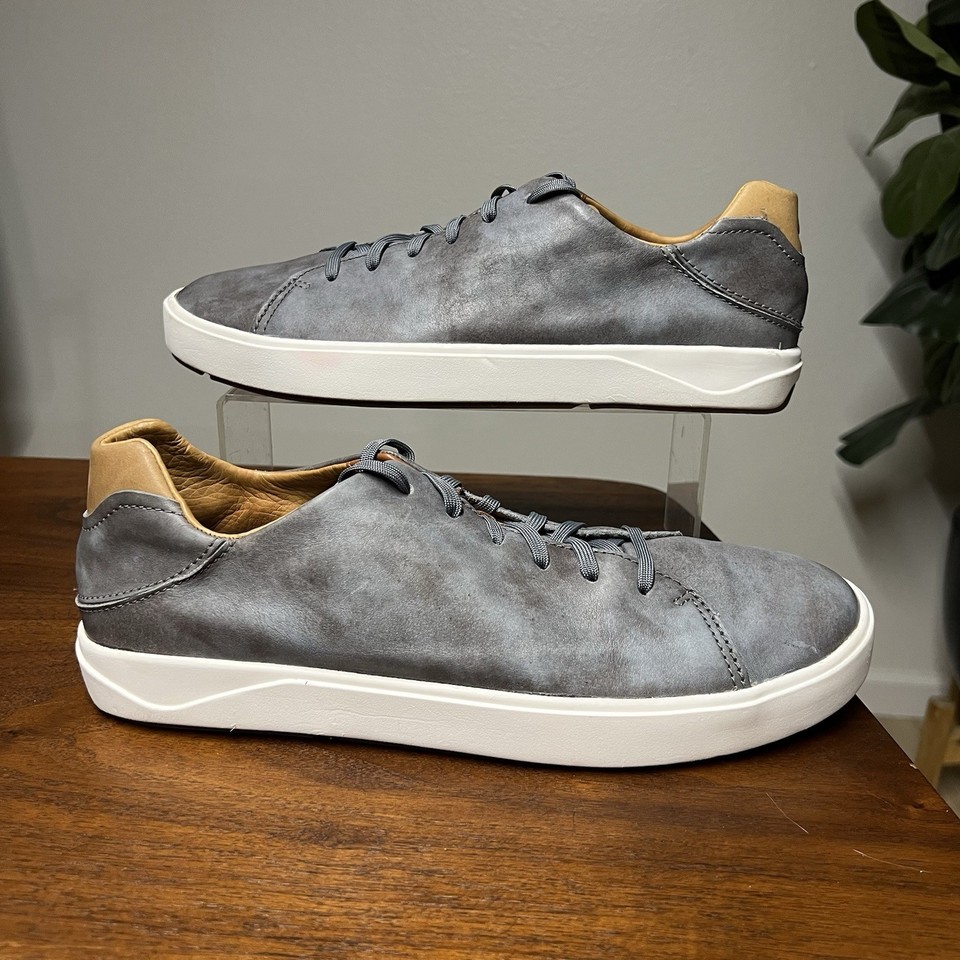 OluKai Lae'ahi Li 'Ili - Scarpe Da Ginnastica Uomo In Pelle Pieno Fiore Impermeabile, Suola Wet Grip, Tacco A Goccia, Colori Ispirati Alle Hawaii - 3