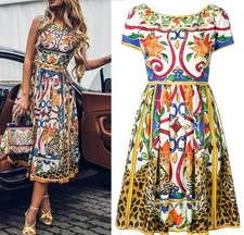 LEGENDARY who didn't have time to buy DolceGabbana dress Majolica Floral Leopard