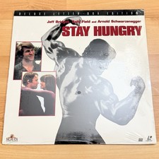 Stay Hungry 1976 Laserdisc Letterbox Arnold Schwarzenegger Sally Field RARE