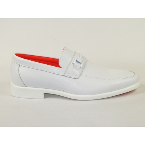 Scarpe uomo TAYNO The Caprio L TAYNO mocassino punta in pelle bianco - Foto 7 di 14