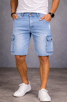 Mens Cargo Shorts Combat Denim Jeans Knee Length Summer Pants Workwear Short