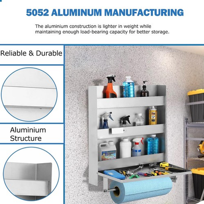 #ad Aluminum Shelves Cabinet Garage Enclosed Trailer Storage Organizer Workstation $154.70