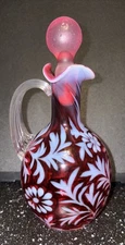 Vintage -  Blown Glass Cruet/Decanter With  Stopper