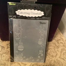 Darice Embossing Essentials Folder Ornament Star Snowflake Scrapbooking Crafting