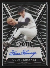2023 Leaf Exotic Base Autographs Wave Zebra #BA-GG1 Goose Gossage SN,AU,3/9