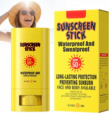 Sunscreen Stick SPF 50 for Face & Body,Non Greasy Sun Stick SPF 50 Waterproof,Da