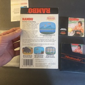 Rambo NES Nintendo Complete CIB Authentic! Circle Seal! Rare!