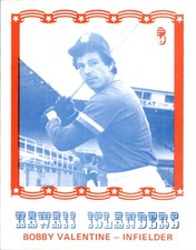 1976 Hawaii Islanders Caruso #6 Bobby Valentine - NM Baseball Card Blank Back