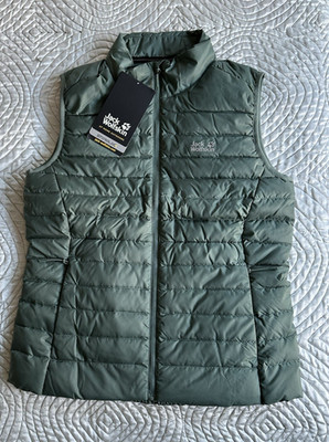 Jack Wolfskin Down Robust 3 In 1 Vest Women's Small in Hedgegreen