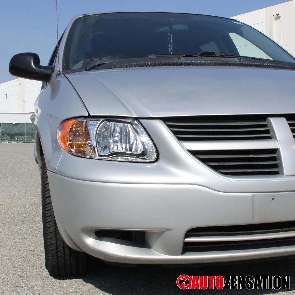Fit 2001-2007 Dodge Grand Caravan Chrysler Town & Country Headlights Headlamps Foto 2 de 4