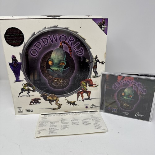 Oddworld Abe's Oddysee (PC Windows CD-ROM, 1997) OPEN BOX JEWEL CASE
