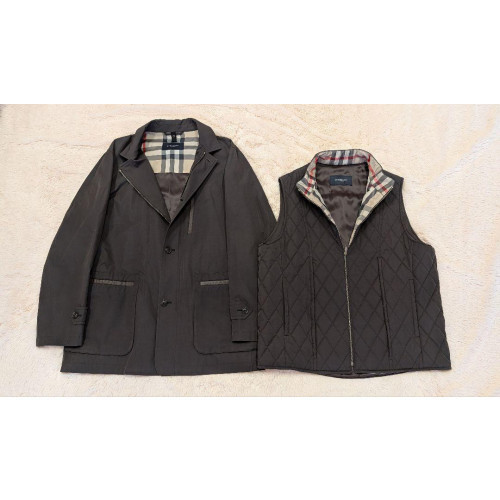 Burberry London Balmacaan Coat with Vest Size: L Dark brown Burberry London Balmacaan Coat with Vest Size: L Dark brown