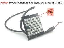 CCTV 48PCS Led  Invisible Night Vision 940nm IR Infrared Illuminator Light 