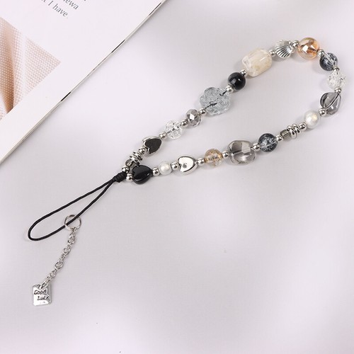 Y2K Phone Chain Vintage Beaded Chain Bracelet Mobile Phone Lanyard Phone Strap - Zdjęcie 11 z 12