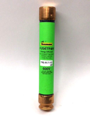Bussmann FRS-R-7-1/2 Fusetron Energy Efficient Fuse Duel Element Time Delay 600V
